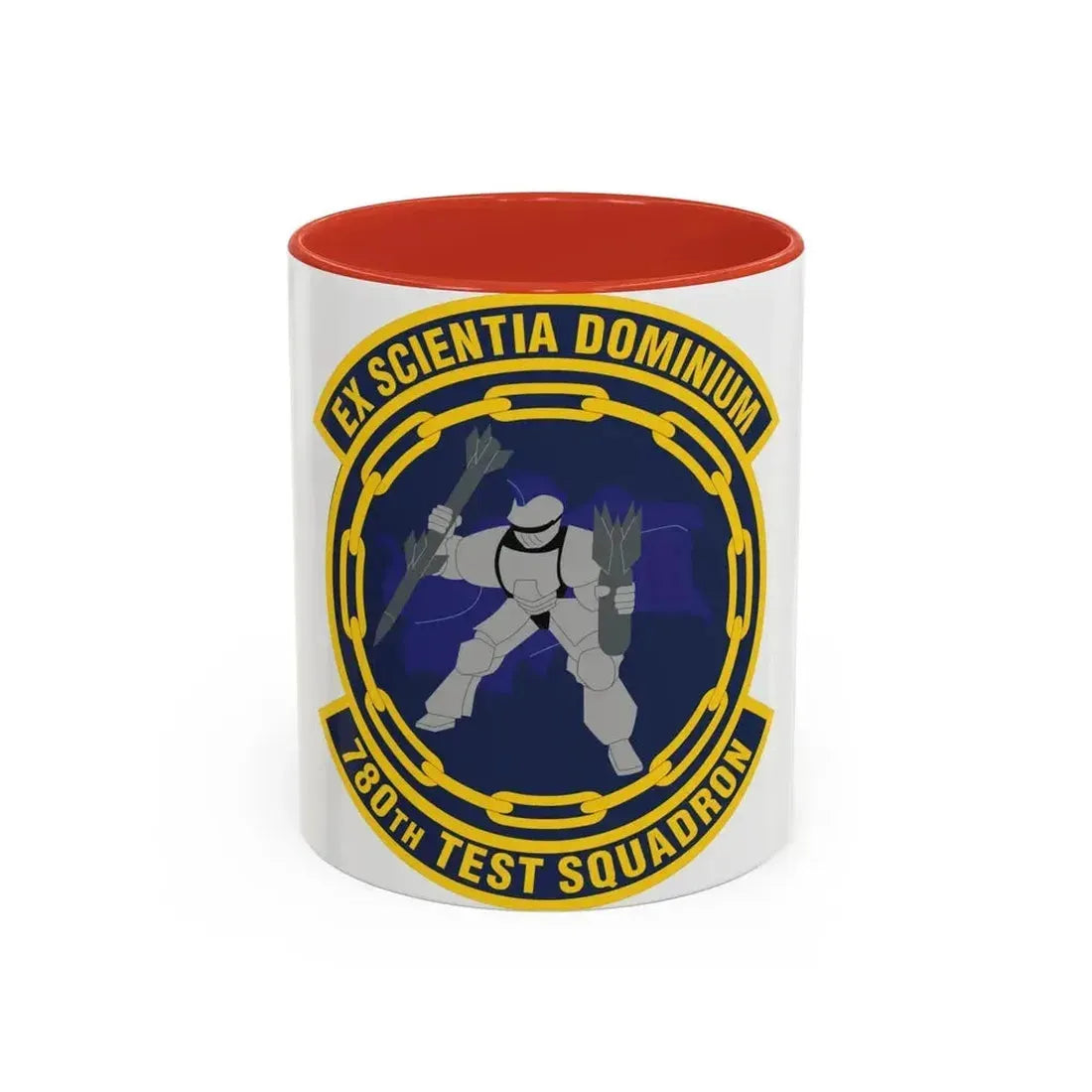 780th Test Squadron (U.S. Air Force) Accent Coffee Mug 11oz Red - Go Mug Yourself