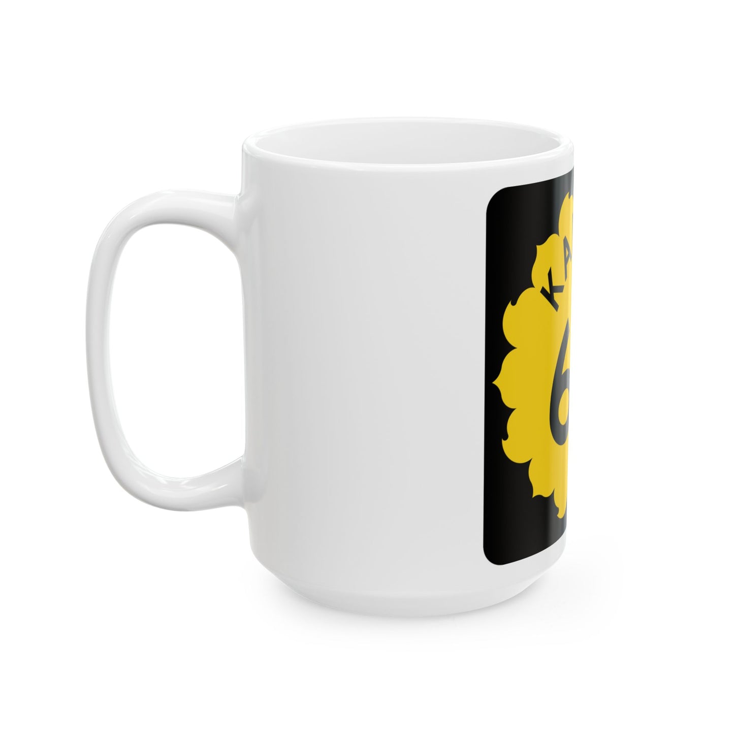K-60 1962 (Kansas) (Road Sign) White Coffee Mug