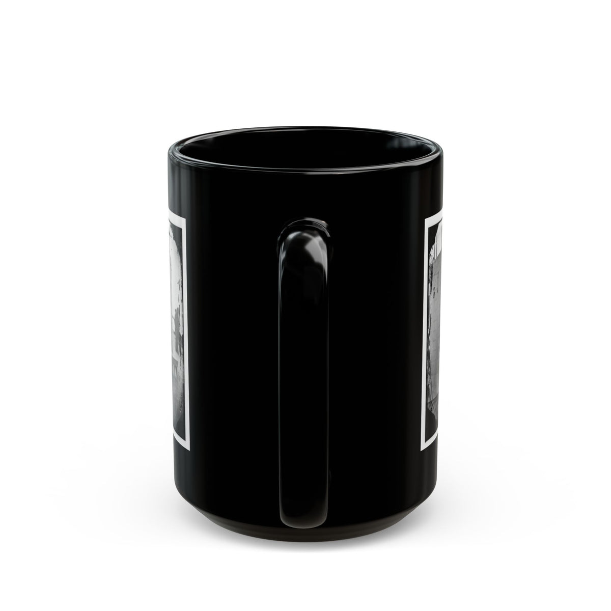 James River, Va. Officers Of The U.S.S. Monitor Grouped By The Turret (U.S. Civil War) Black Coffee Mug