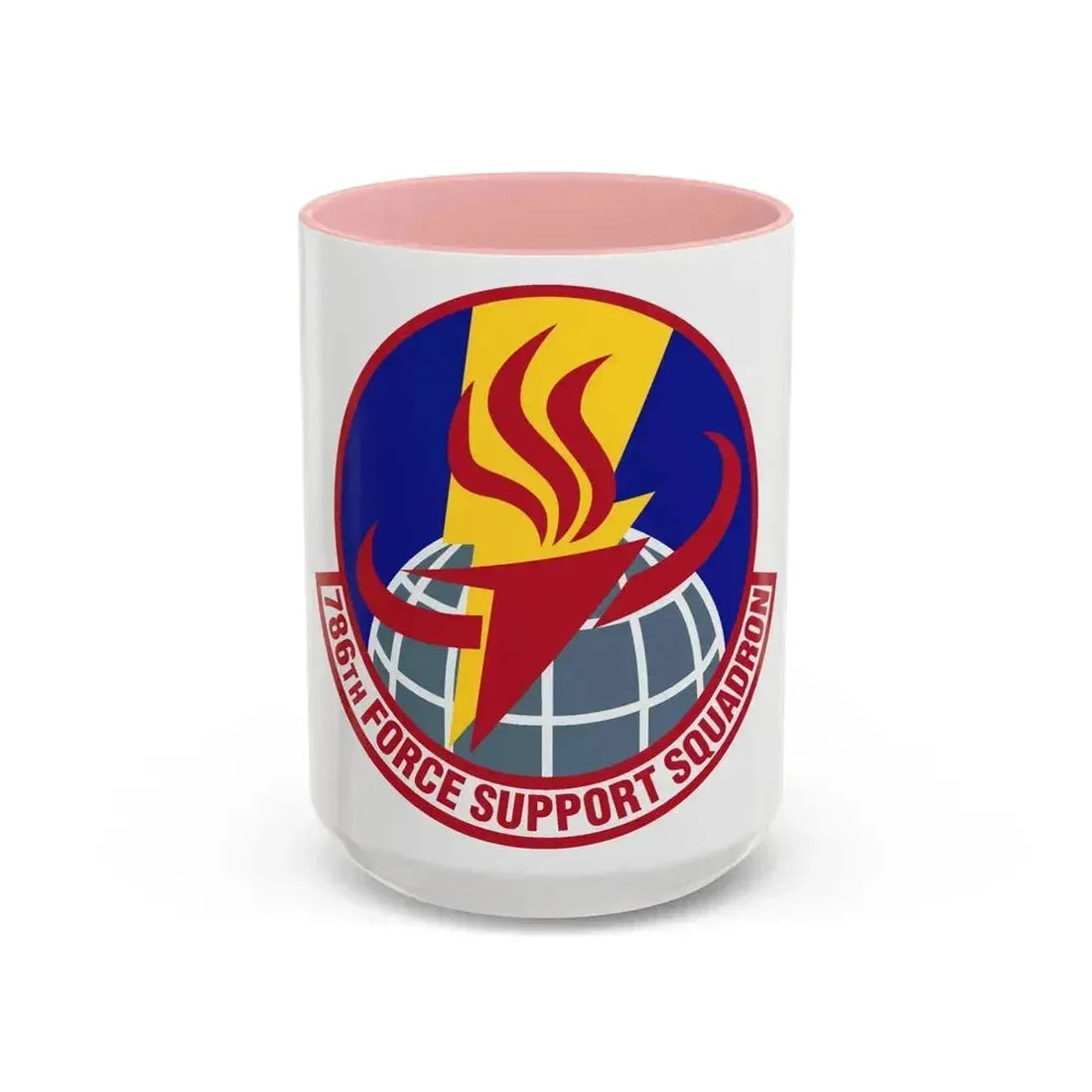 786th Force Support Squadron (U.S. Air Force) Accent Coffee Mug 15oz Pink - Go Mug Yourself