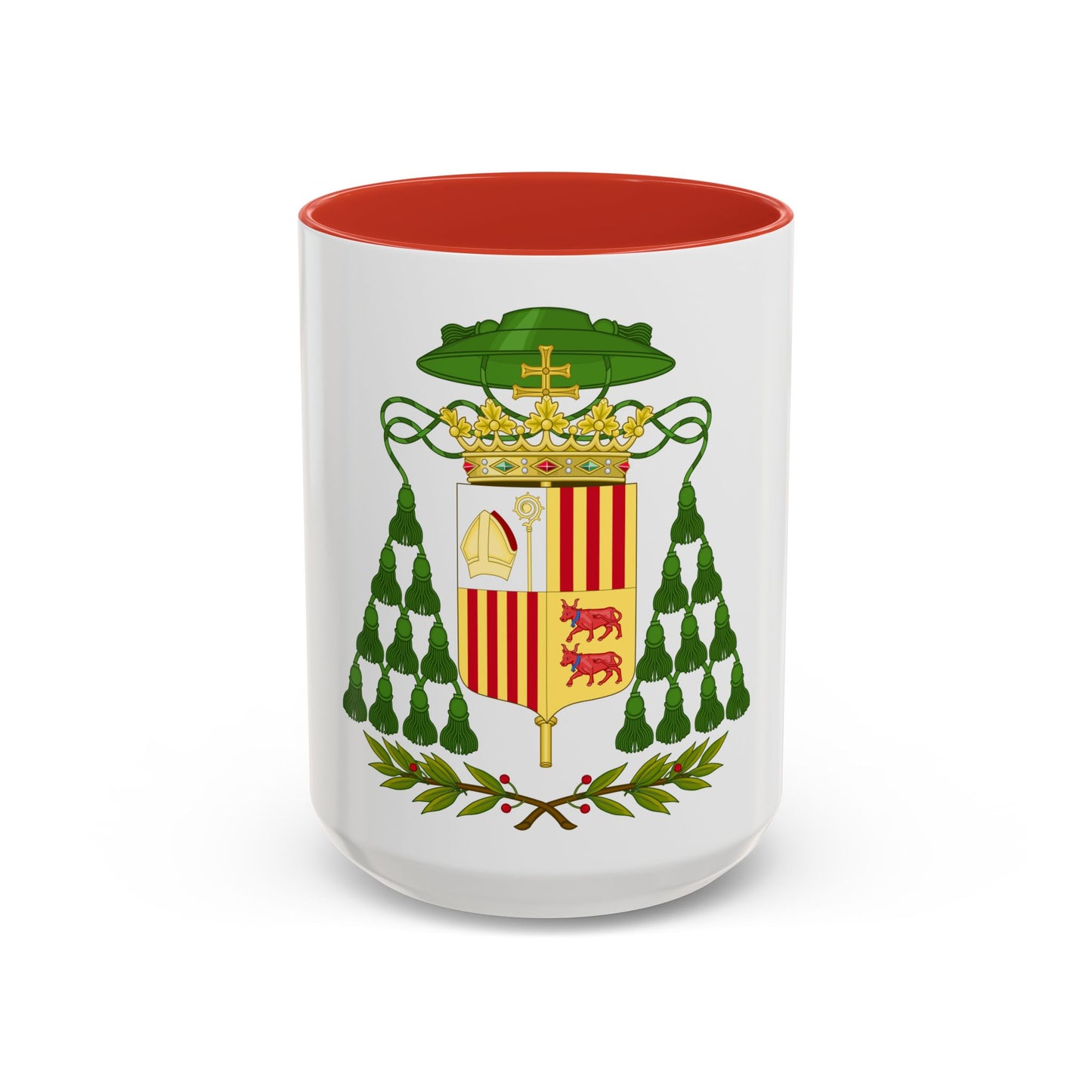 Historical Coat of Arms of Ecclesiastic Co-Prince of Andorra - Accent Coffee Mug