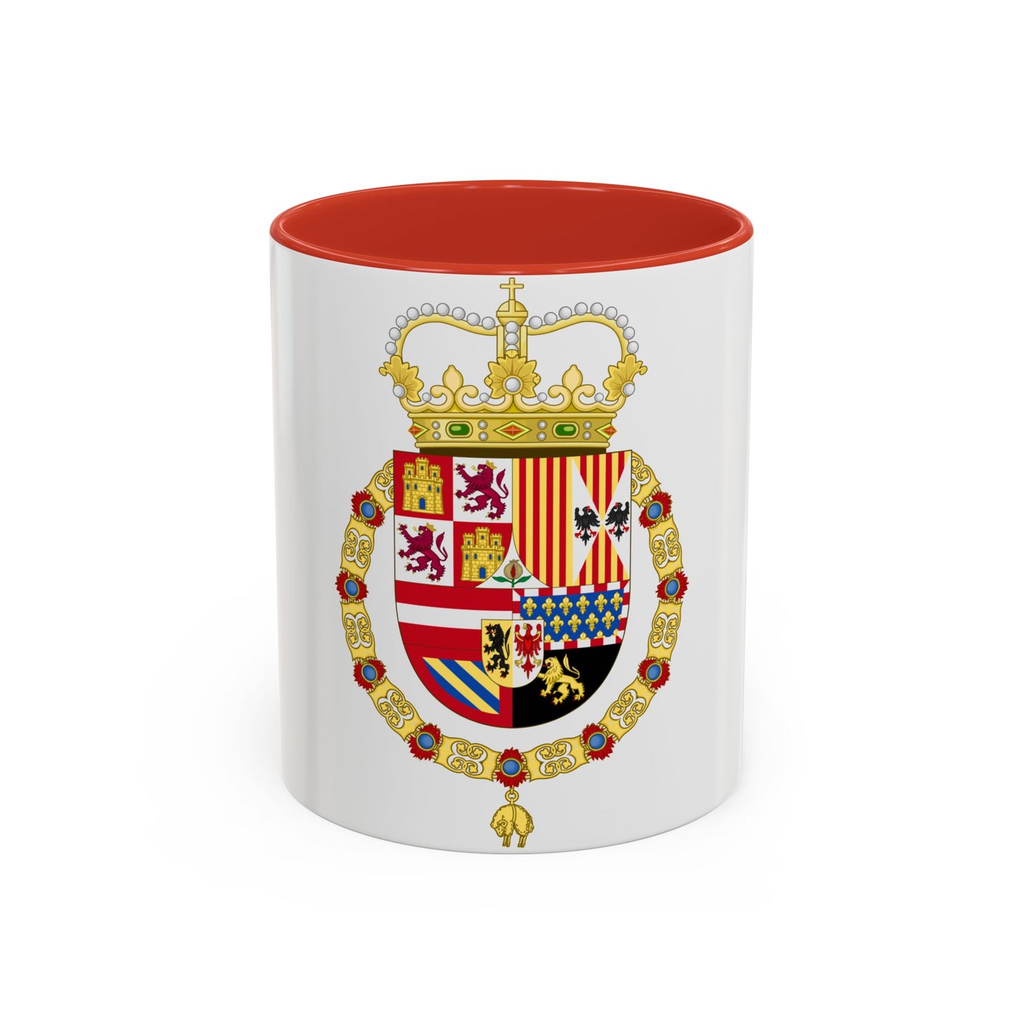 Coat of Arms of Charles II of Spain (1668-1700) - Accent Coffee Mug