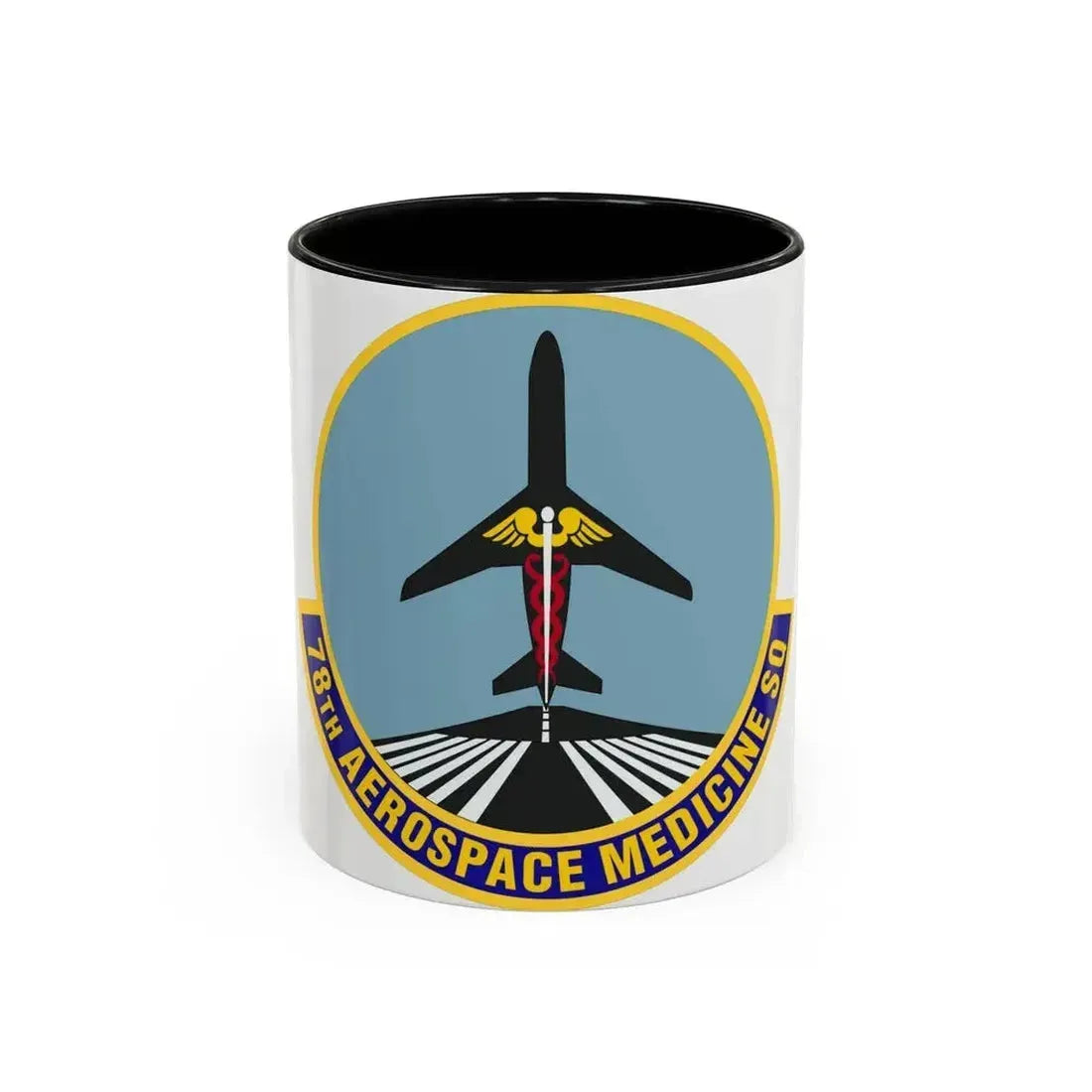 78th Aerospace Medicine Squadron (U.S. Air Force) Accent Coffee Mug 11oz Black - Go Mug Yourself