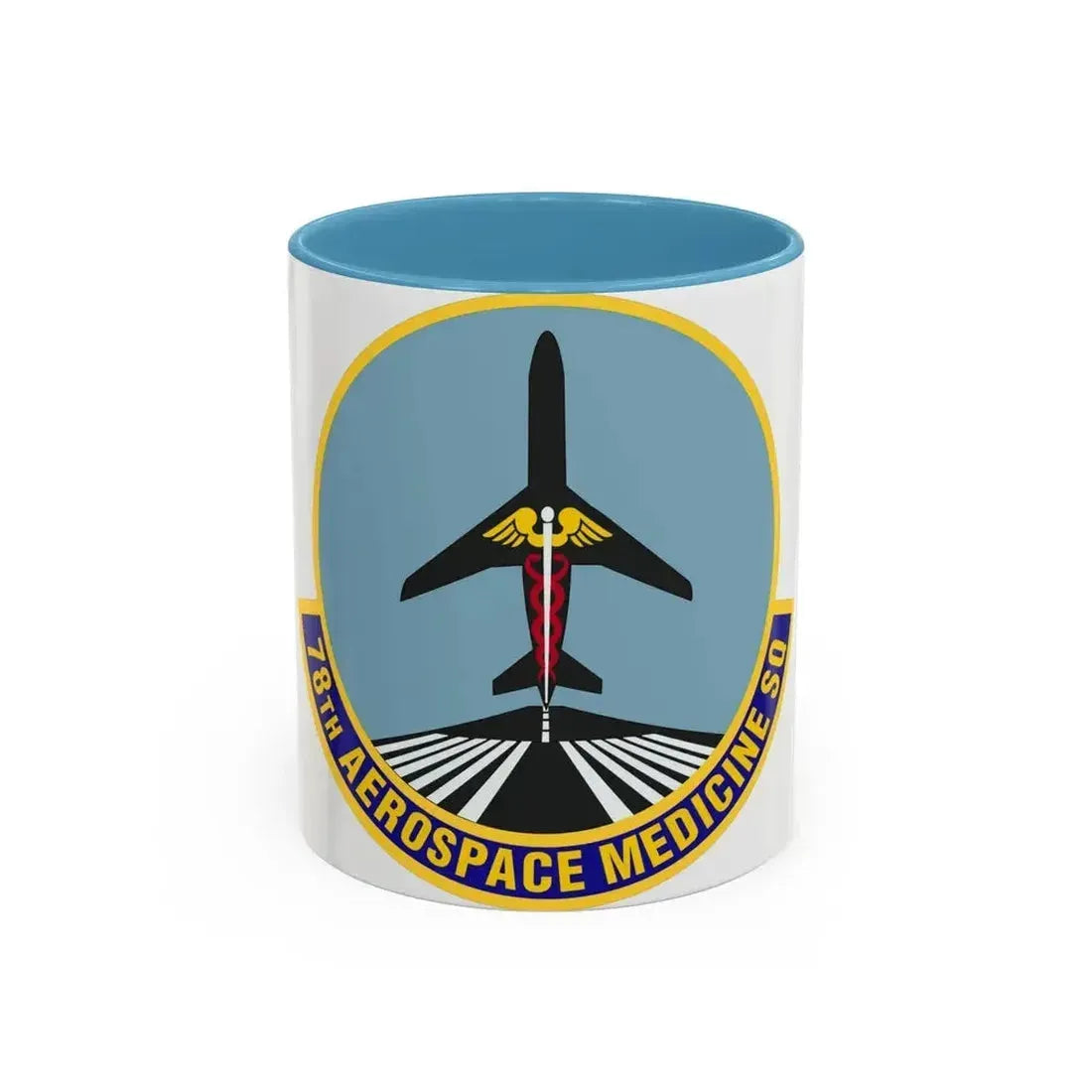 78th Aerospace Medicine Squadron (U.S. Air Force) Accent Coffee Mug 11oz Light Blue - Go Mug Yourself