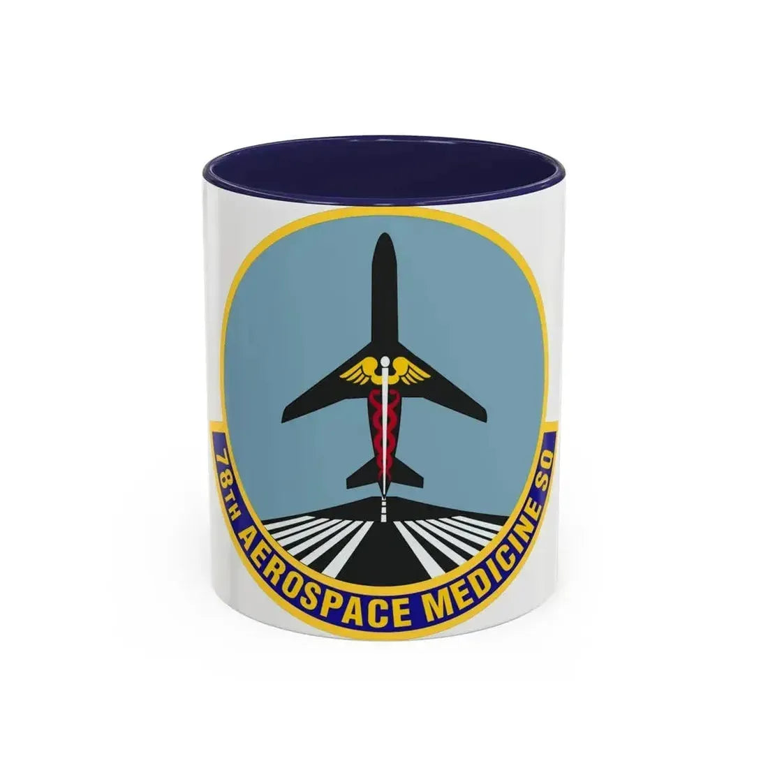 78th Aerospace Medicine Squadron (U.S. Air Force) Accent Coffee Mug 11oz Navy - Go Mug Yourself