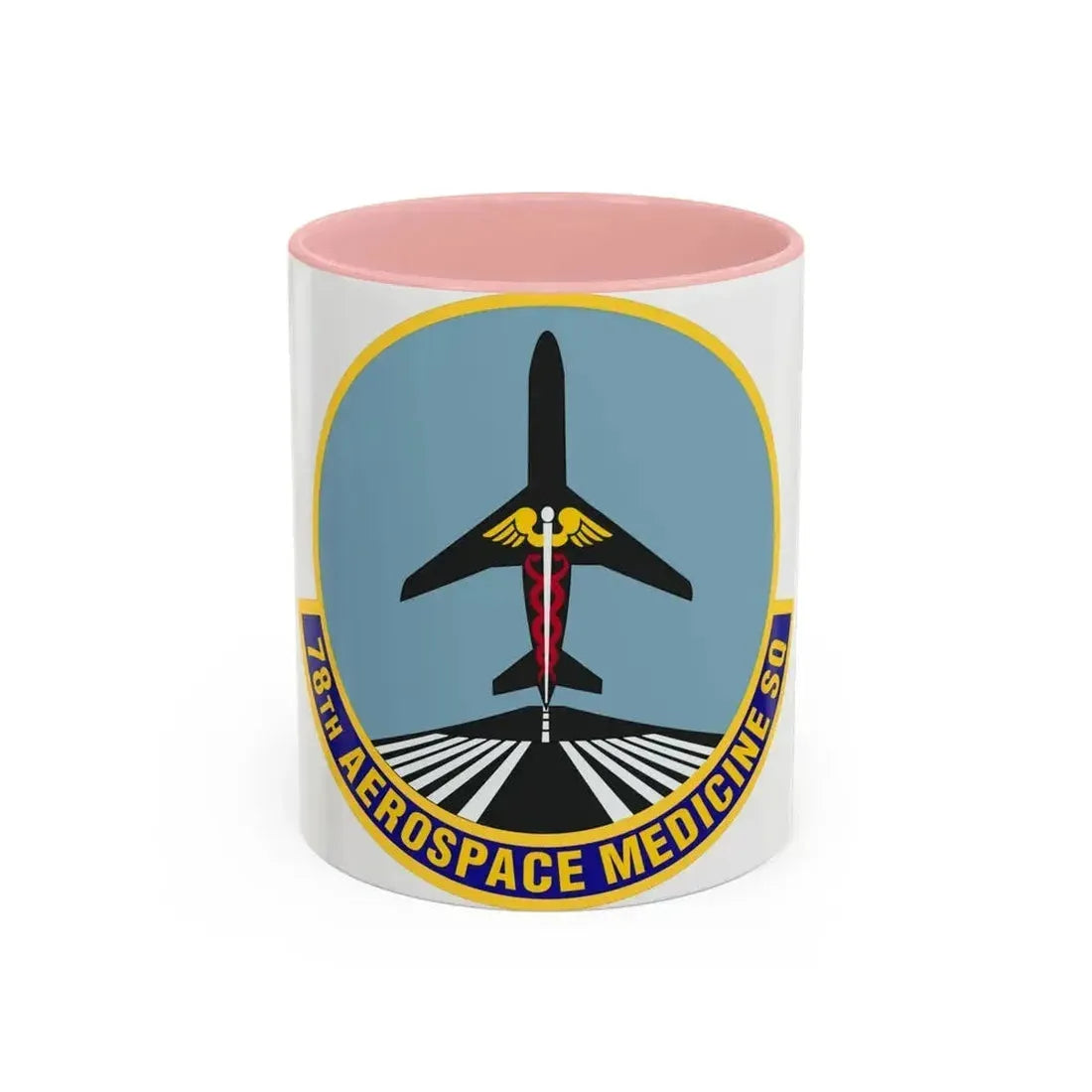 78th Aerospace Medicine Squadron (U.S. Air Force) Accent Coffee Mug 11oz Pink - Go Mug Yourself