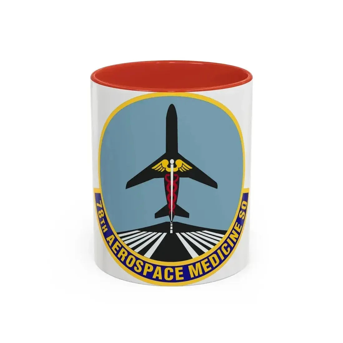 78th Aerospace Medicine Squadron (U.S. Air Force) Accent Coffee Mug 11oz Red - Go Mug Yourself