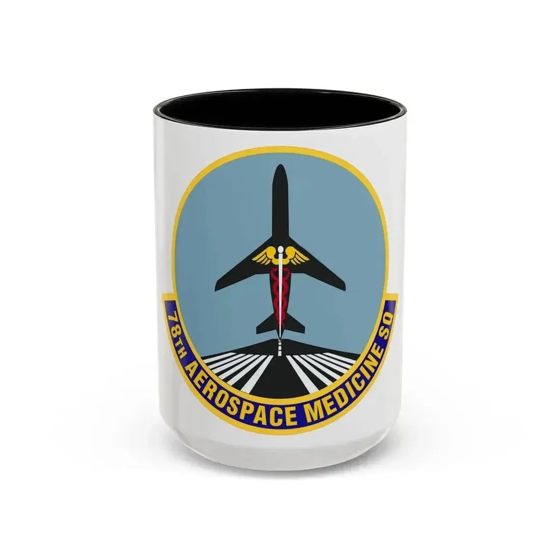 78th Aerospace Medicine Squadron (U.S. Air Force) Accent Coffee Mug 15oz Black - Go Mug Yourself
