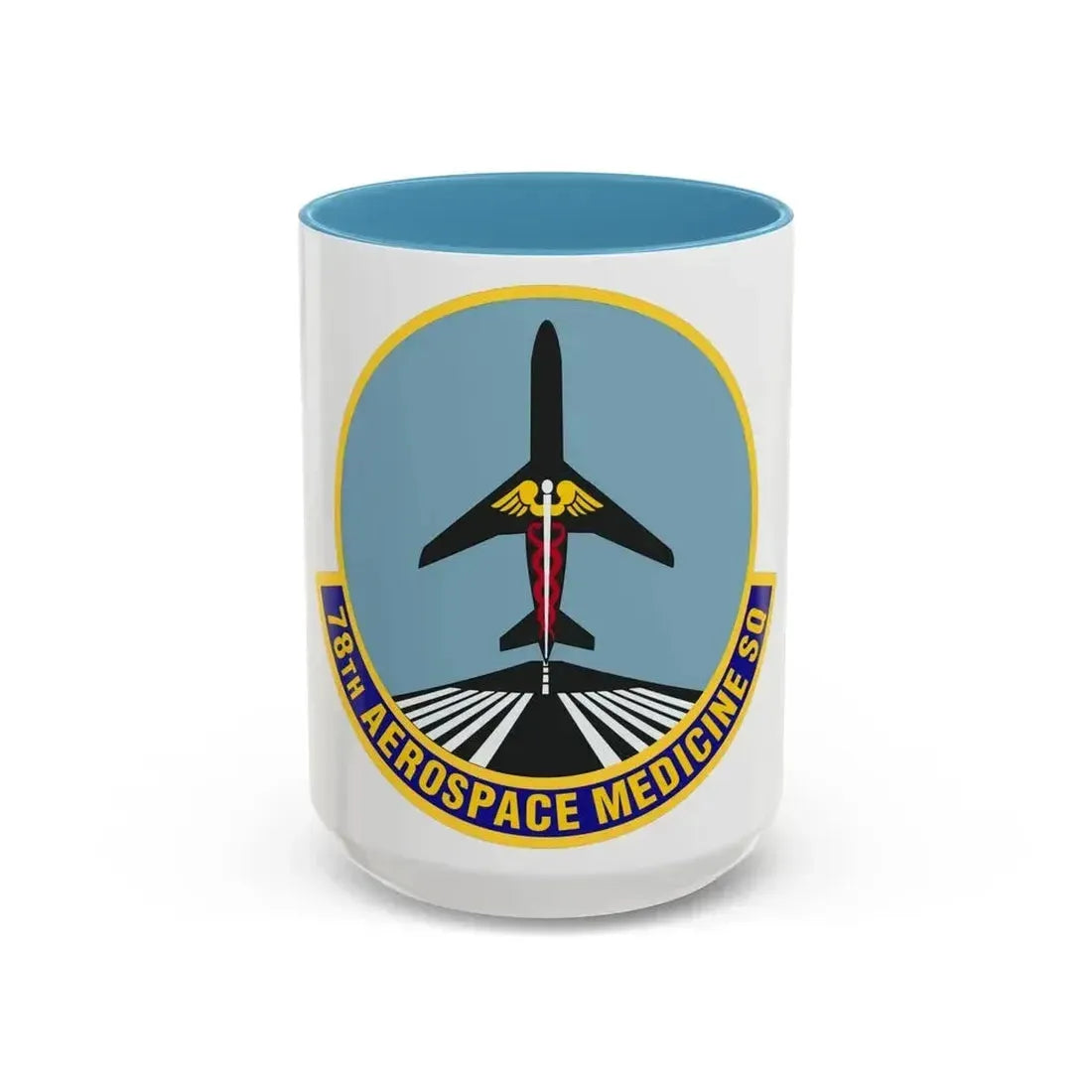 78th Aerospace Medicine Squadron (U.S. Air Force) Accent Coffee Mug 15oz Light Blue - Go Mug Yourself