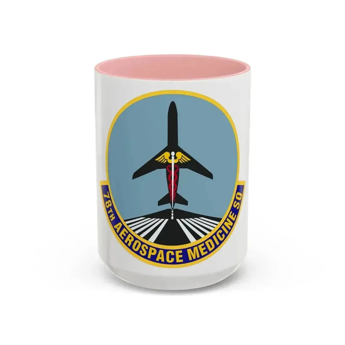 78th Aerospace Medicine Squadron (U.S. Air Force) Accent Coffee Mug 15oz Pink - Go Mug Yourself