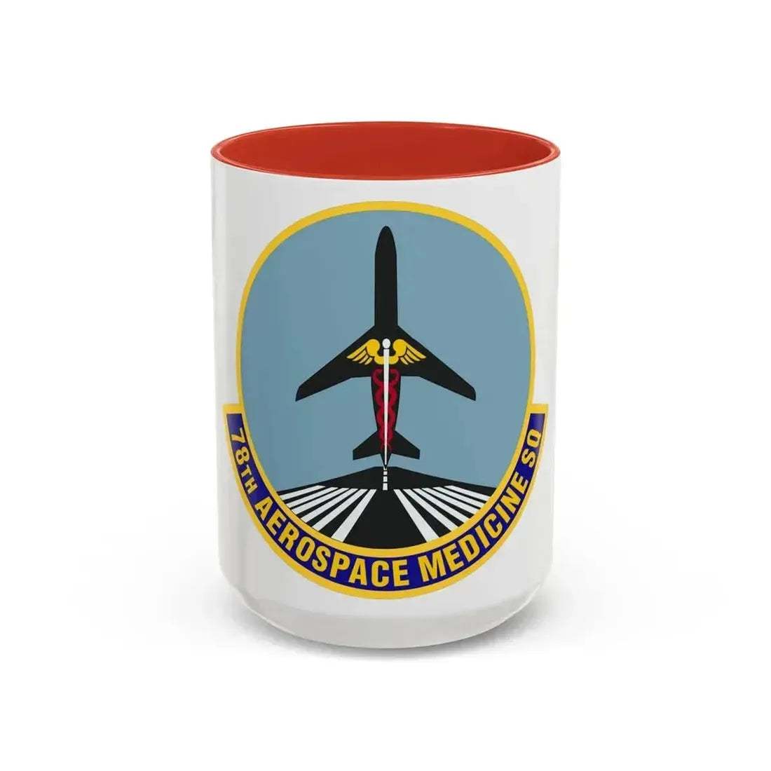 78th Aerospace Medicine Squadron (U.S. Air Force) Accent Coffee Mug 15oz Red - Go Mug Yourself