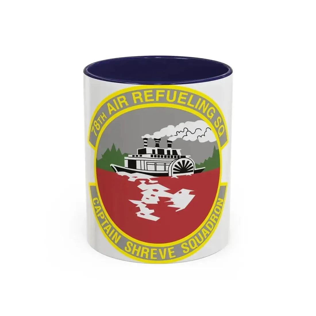 78th Air Refueling Squadron (U.S. Air Force) Accent Coffee Mug 11oz Navy - Go Mug Yourself