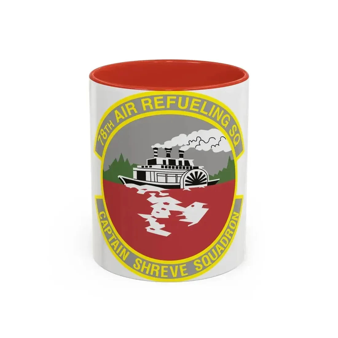 78th Air Refueling Squadron (U.S. Air Force) Accent Coffee Mug 11oz Red - Go Mug Yourself