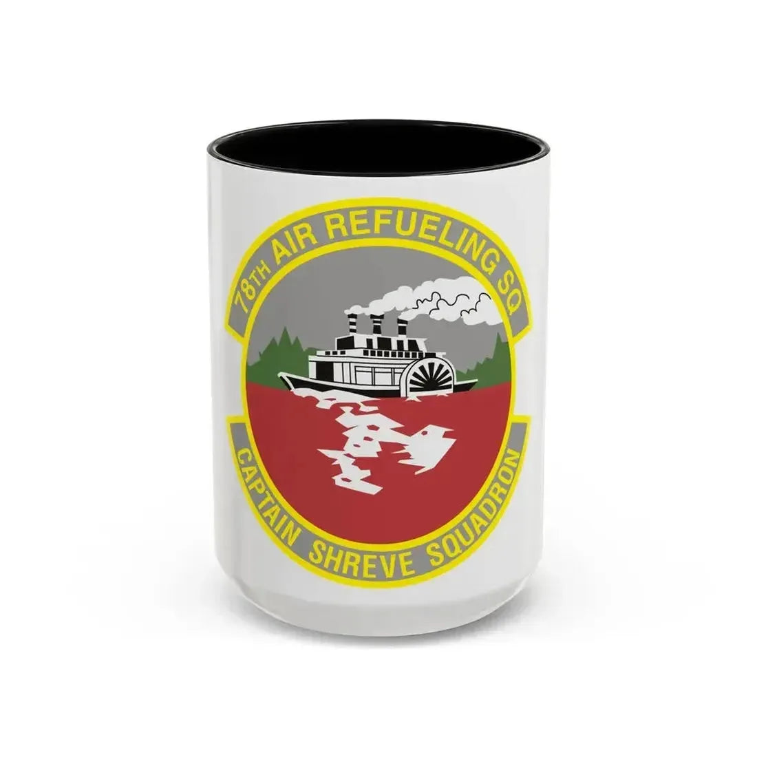 78th Air Refueling Squadron (U.S. Air Force) Accent Coffee Mug 15oz Black - Go Mug Yourself