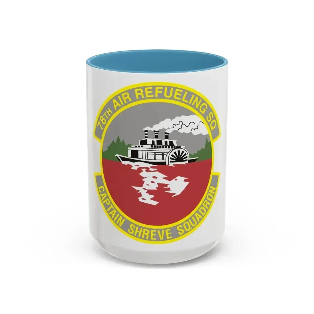 78th Air Refueling Squadron (U.S. Air Force) Accent Coffee Mug 15oz Light Blue - Go Mug Yourself