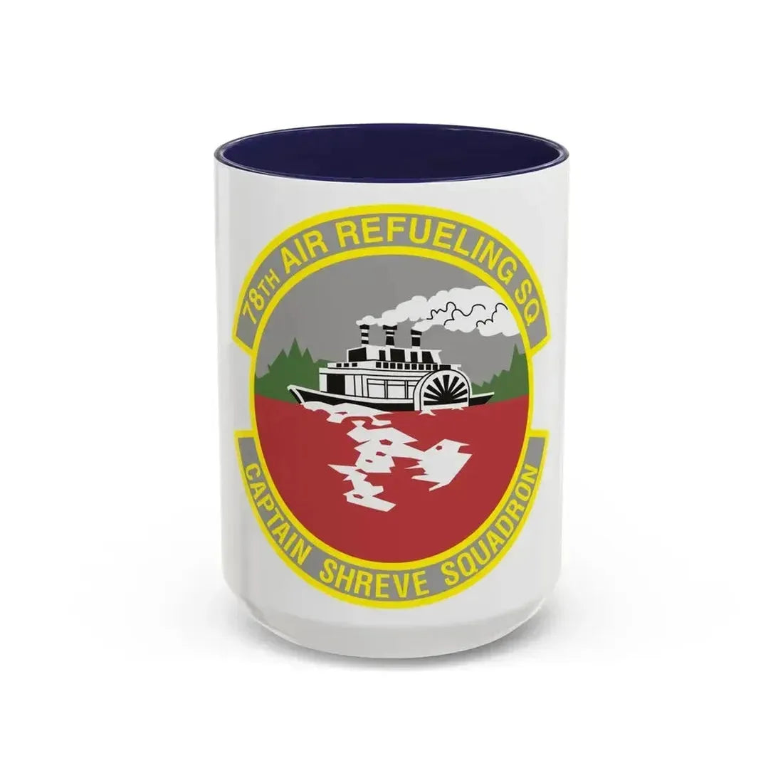 78th Air Refueling Squadron (U.S. Air Force) Accent Coffee Mug 15oz Navy - Go Mug Yourself