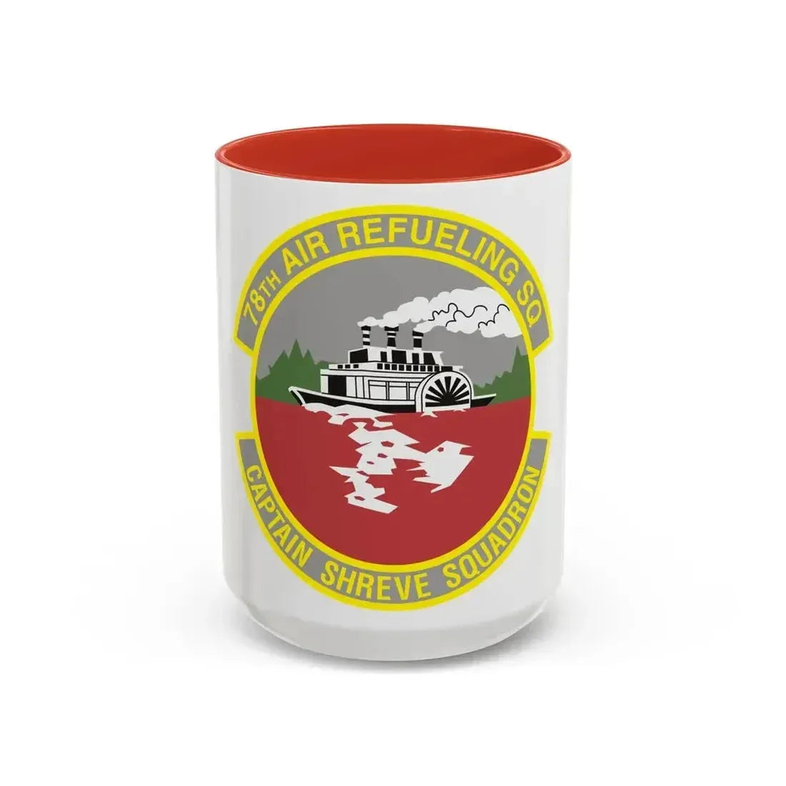 78th Air Refueling Squadron (U.S. Air Force) Accent Coffee Mug 15oz Red - Go Mug Yourself