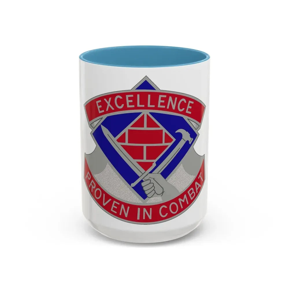 79 Engineer Group (U.S. Army) Accent Coffee Mug 15oz Light Blue - Go Mug Yourself