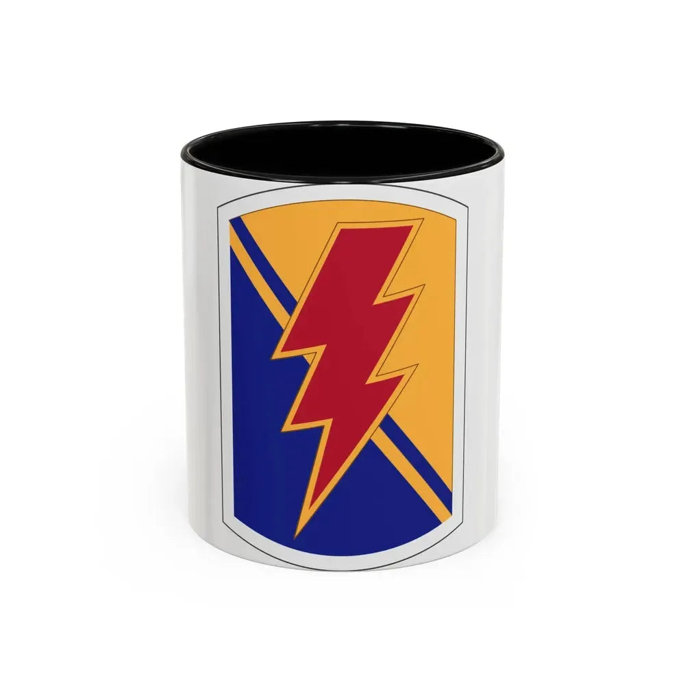 79 Infantry Brigade Combat Team insignia (U.S. Army) Accent Coffee Mug 11oz Black - Go Mug Yourself