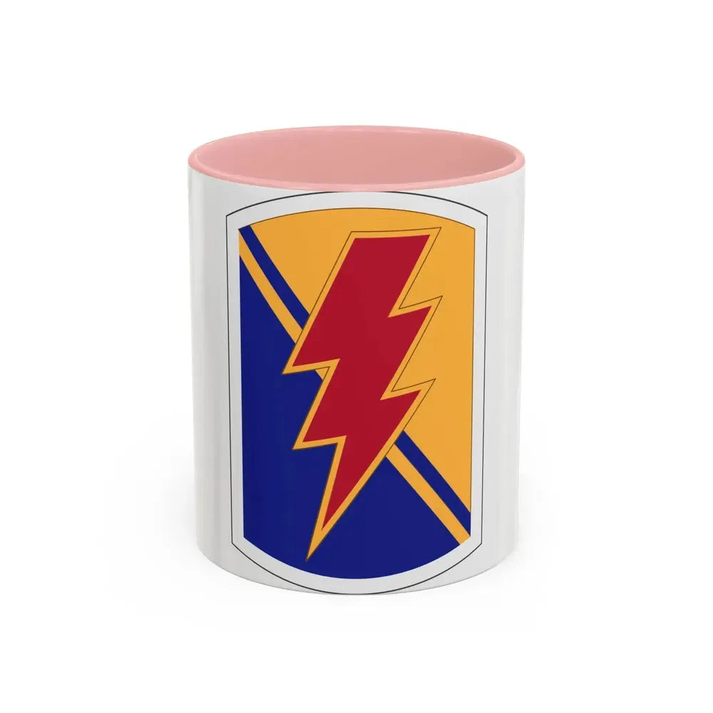 79 Infantry Brigade Combat Team insignia (U.S. Army) Accent Coffee Mug 11oz Pink - Go Mug Yourself