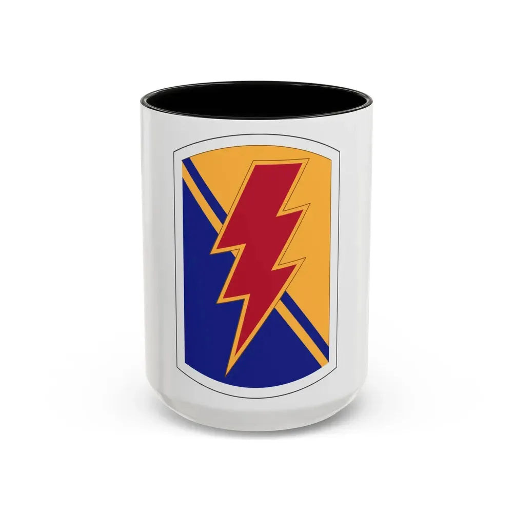 79 Infantry Brigade Combat Team insignia (U.S. Army) Accent Coffee Mug 15oz Black - Go Mug Yourself