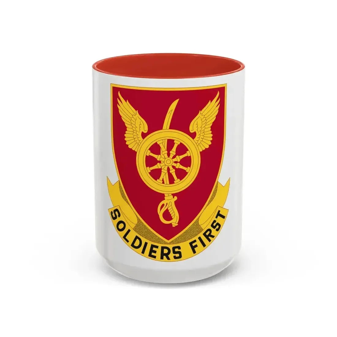 79 Ordnance Battalion Obsolete Insignia (U.S. Army) Accent Coffee Mug 15oz Red - Go Mug Yourself