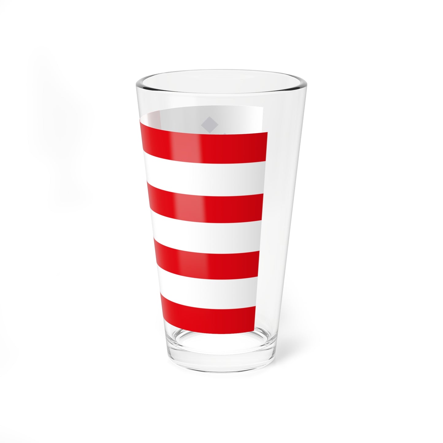 Chtou District Flag (France) Pint Glass 16oz
