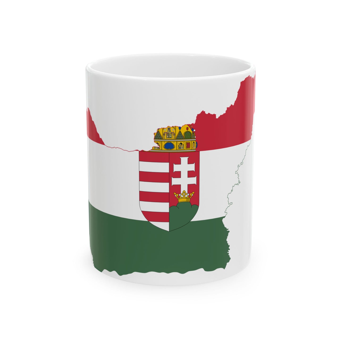 Flag-map of Hungary 1919-1920 (Hungary) White Coffee Mug