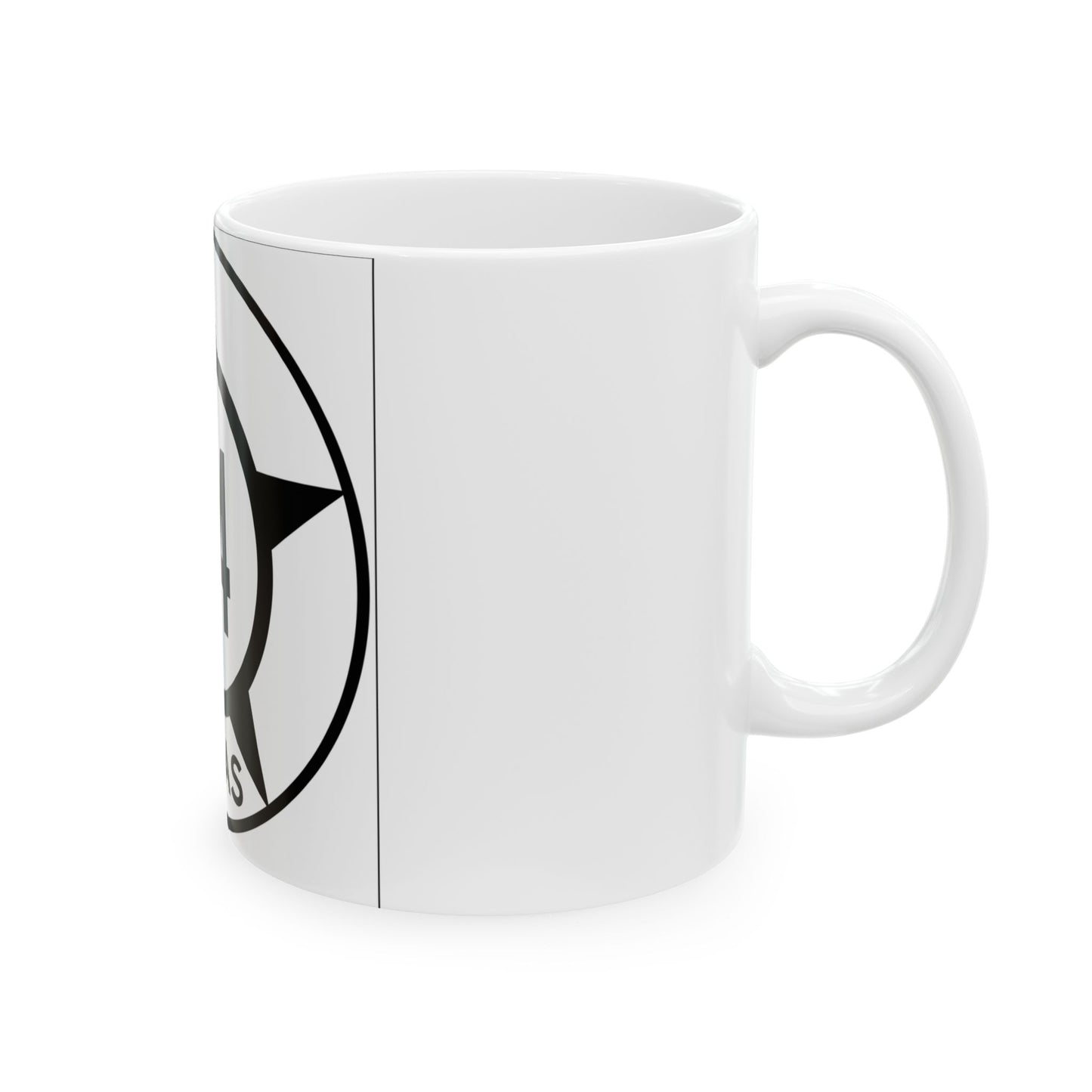 Old Texas 44 (Texas) (Road Sign) White Coffee Mug