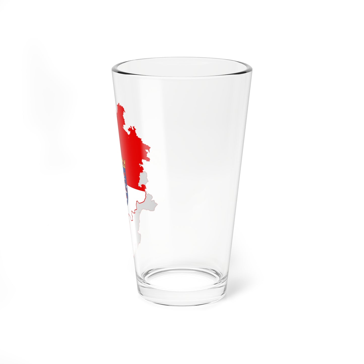 Flag map of Hesse (Germany) Pint Glass 16oz