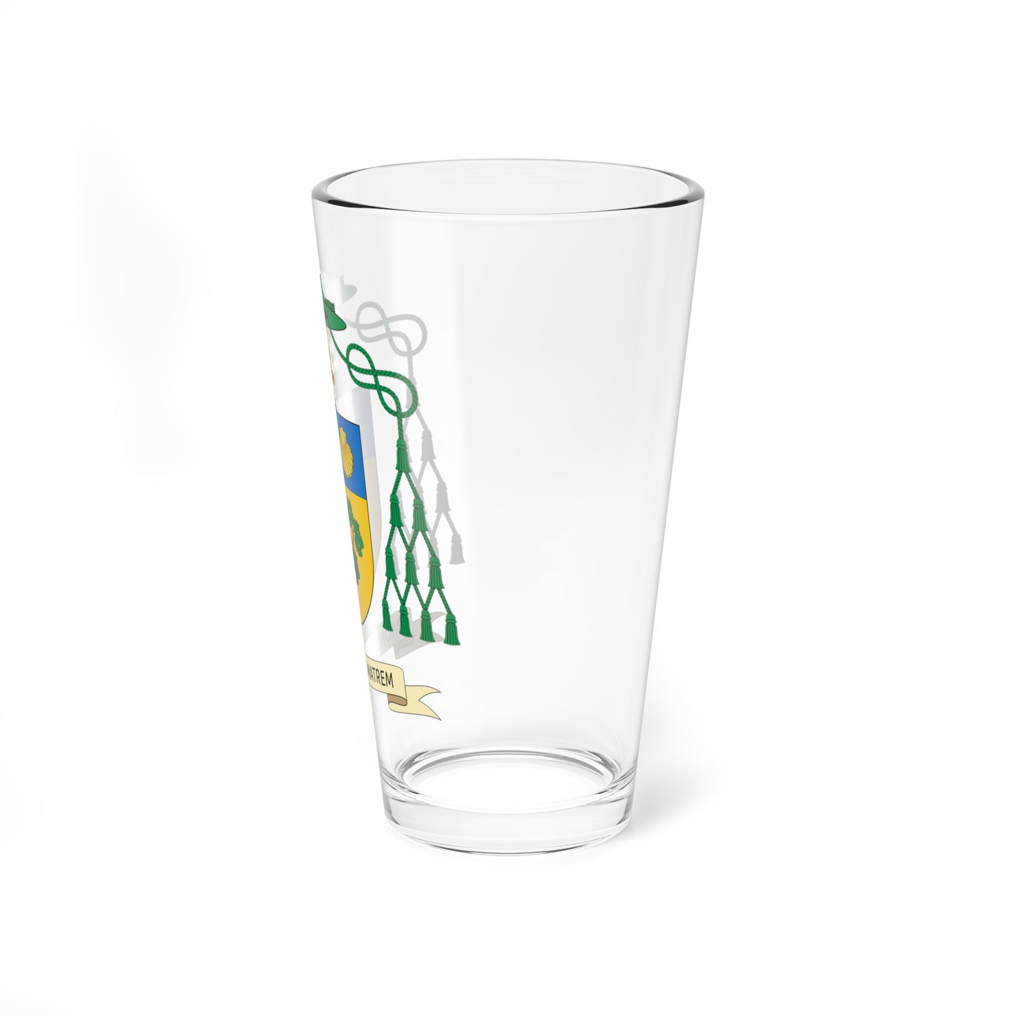 Escudo de Celso Morga Iruzubieta (Spain) (Coat of Arms) Pint Glass 16oz