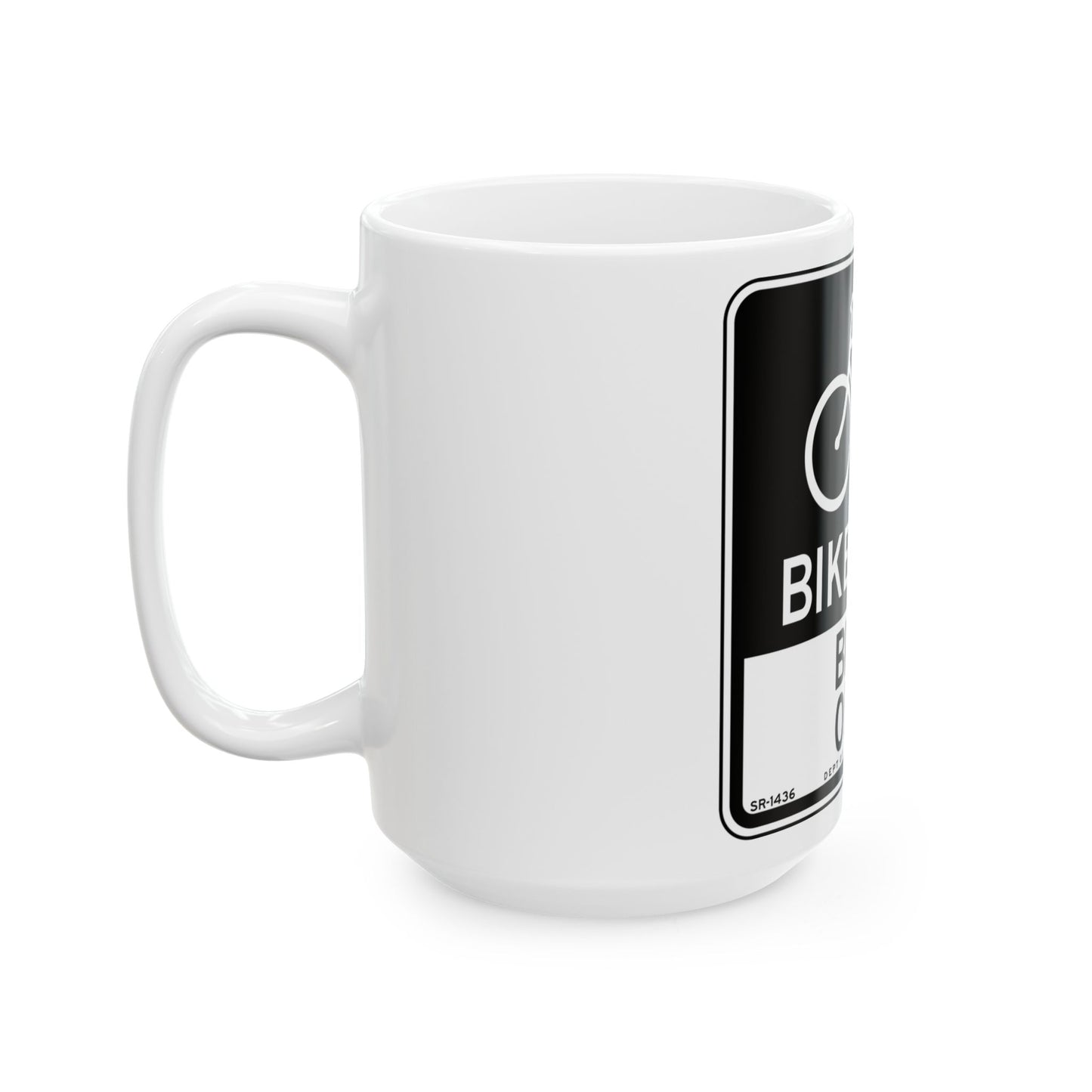 NYCDOT SR-1436 (New York) (Road Sign) White Coffee Mug