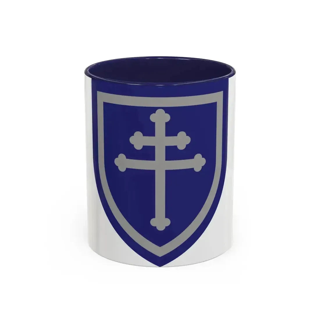 79th Infantry Division SSI (U.S. Army) Accent Coffee Mug 11oz Navy - Go Mug Yourself