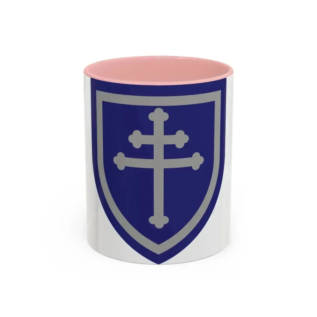 79th Infantry Division SSI (U.S. Army) Accent Coffee Mug 11oz Pink - Go Mug Yourself