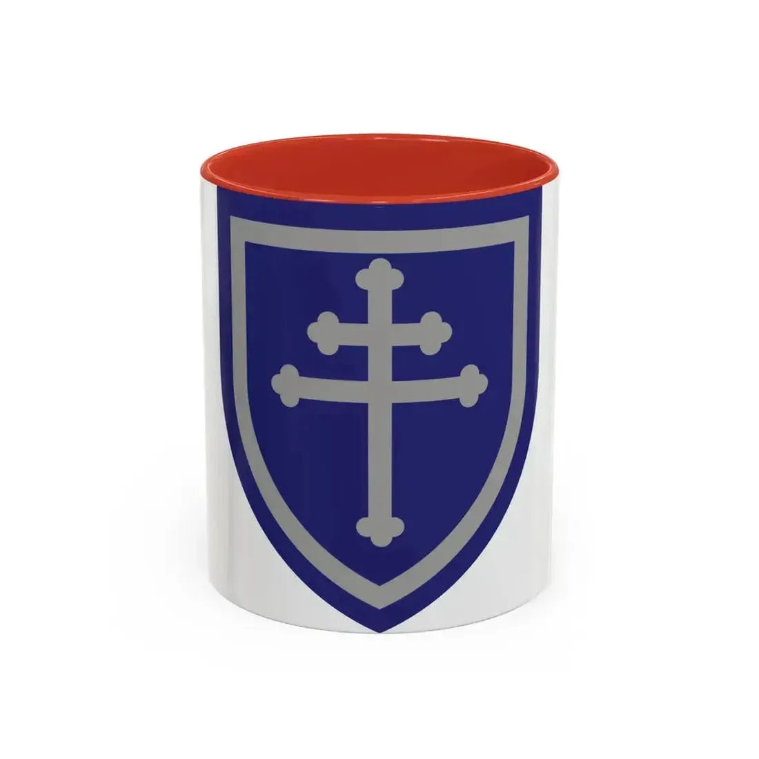 79th Infantry Division SSI (U.S. Army) Accent Coffee Mug 11oz Red - Go Mug Yourself