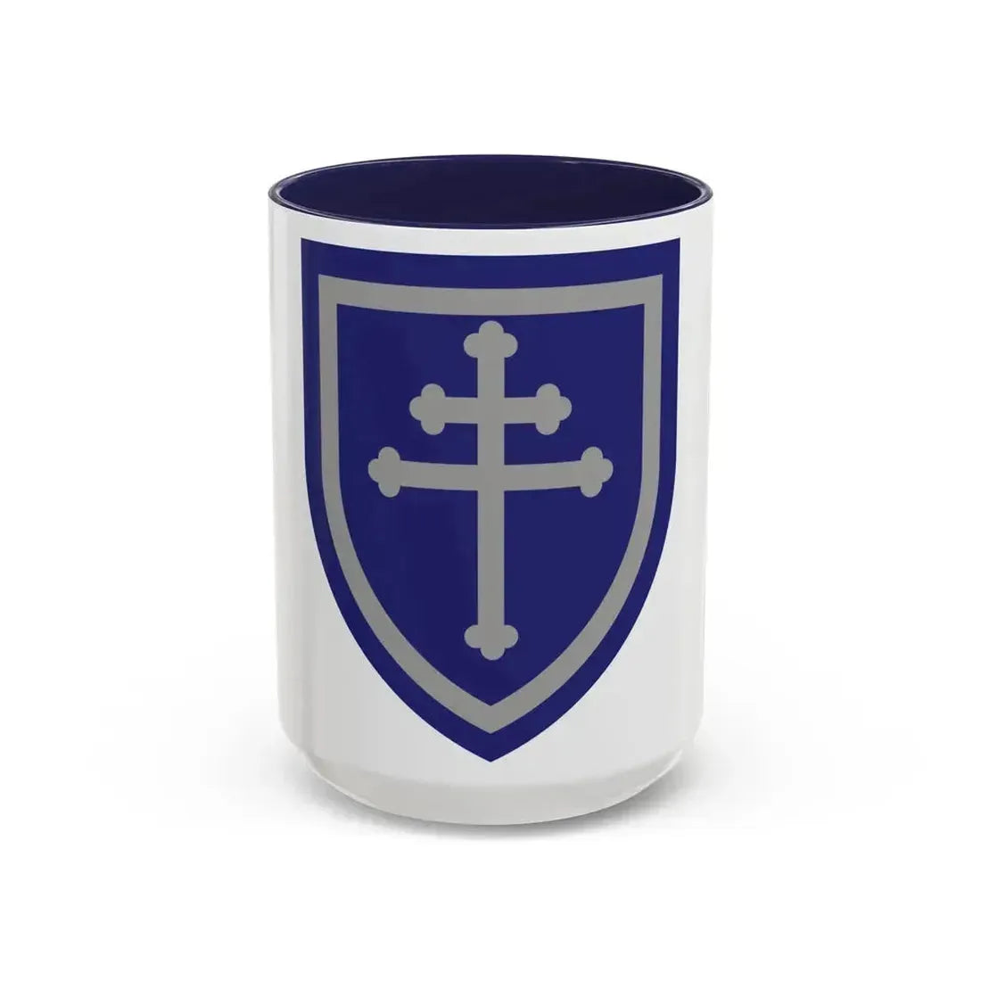 79th Infantry Division SSI (U.S. Army) Accent Coffee Mug 15oz Navy - Go Mug Yourself