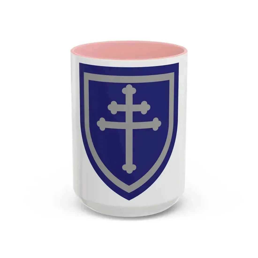 79th Infantry Division SSI (U.S. Army) Accent Coffee Mug 15oz Pink - Go Mug Yourself