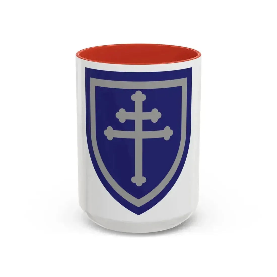 79th Infantry Division SSI (U.S. Army) Accent Coffee Mug 15oz Red - Go Mug Yourself
