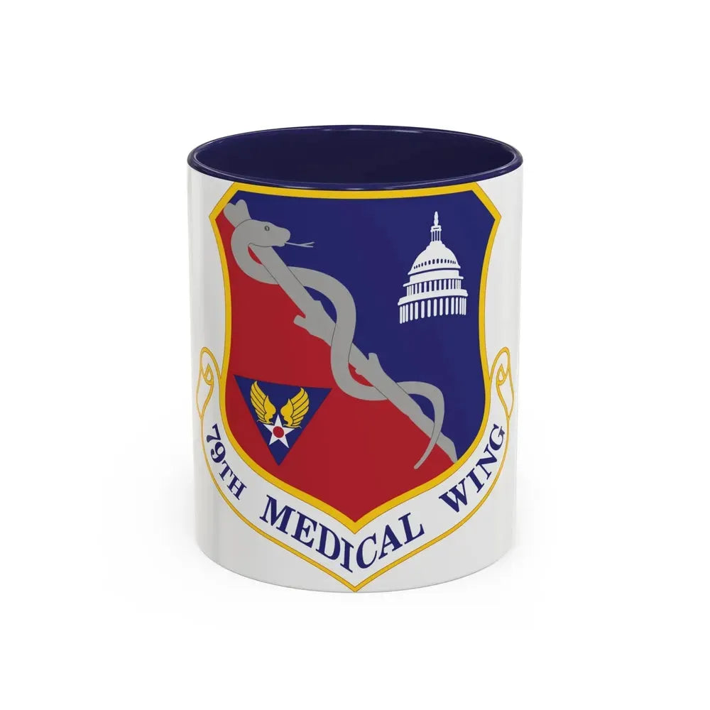 79th Medical Wing (U.S. Air Force) Accent Coffee Mug 11oz Navy - Go Mug Yourself
