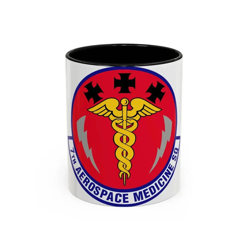 7th Aerospace Medicine Squadron (U.S. Air Force) Accent Coffee Mug 11oz Black - Go Mug Yourself
