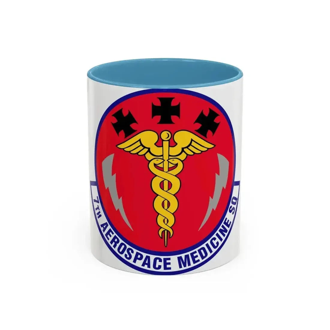 7th Aerospace Medicine Squadron (U.S. Air Force) Accent Coffee Mug 11oz Light Blue - Go Mug Yourself