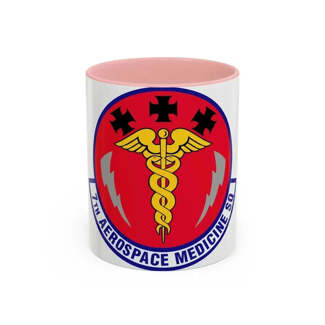 7th Aerospace Medicine Squadron (U.S. Air Force) Accent Coffee Mug 11oz Pink - Go Mug Yourself