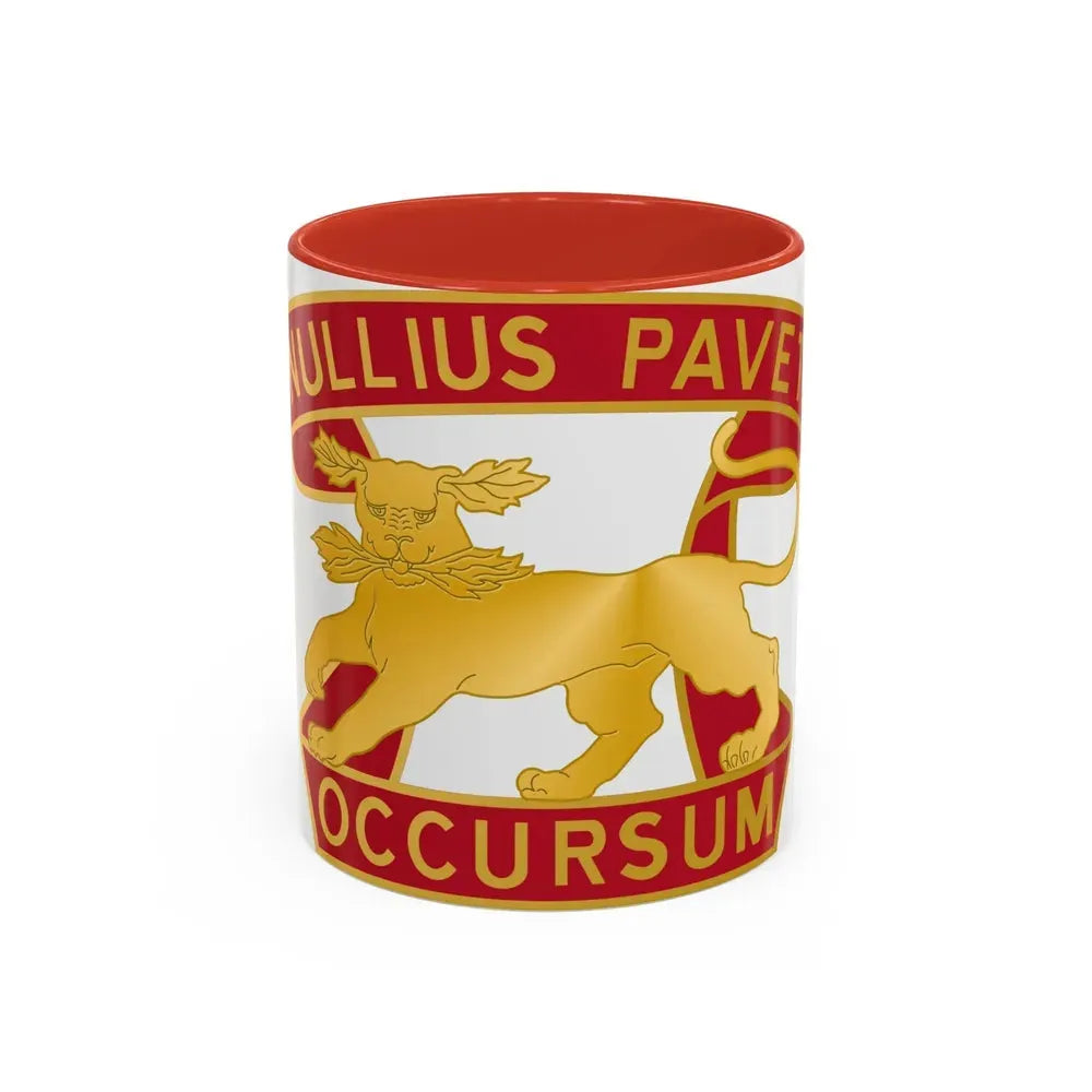 7th Air Defense Artillery Regiment (U.S. Army) Accent Coffee Mug 11oz Red - Go Mug Yourself