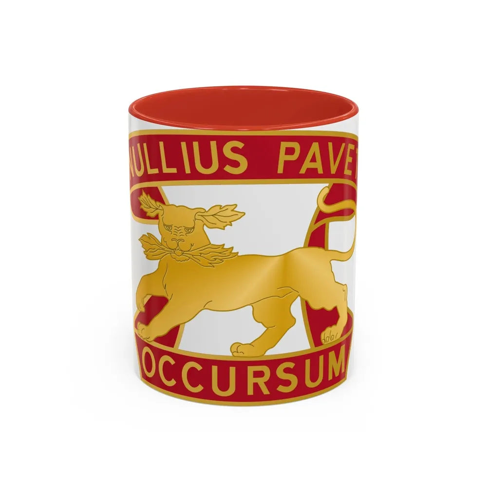 7th Air Defense Artillery Regiment (U.S. Army) Accent Coffee Mug 11oz Red - Go Mug Yourself