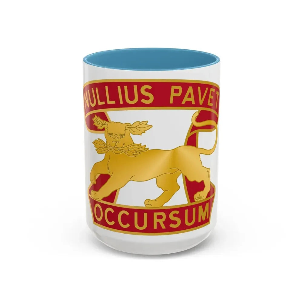 7th Air Defense Artillery Regiment (U.S. Army) Accent Coffee Mug 15oz Light Blue - Go Mug Yourself
