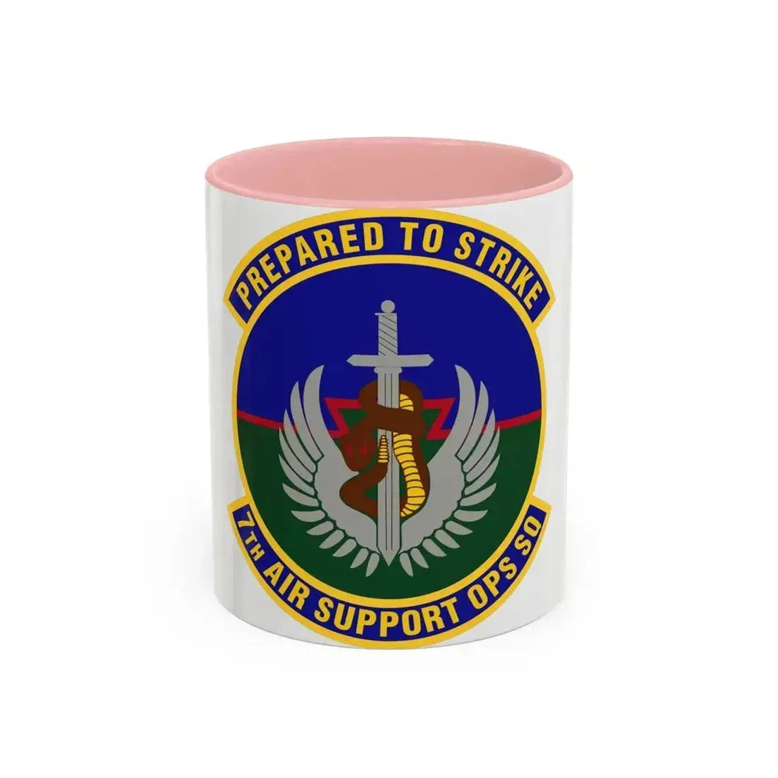 7th Air Support Operations Squadron (U.S. Air Force) Accent Coffee Mug 11oz Pink - Go Mug Yourself