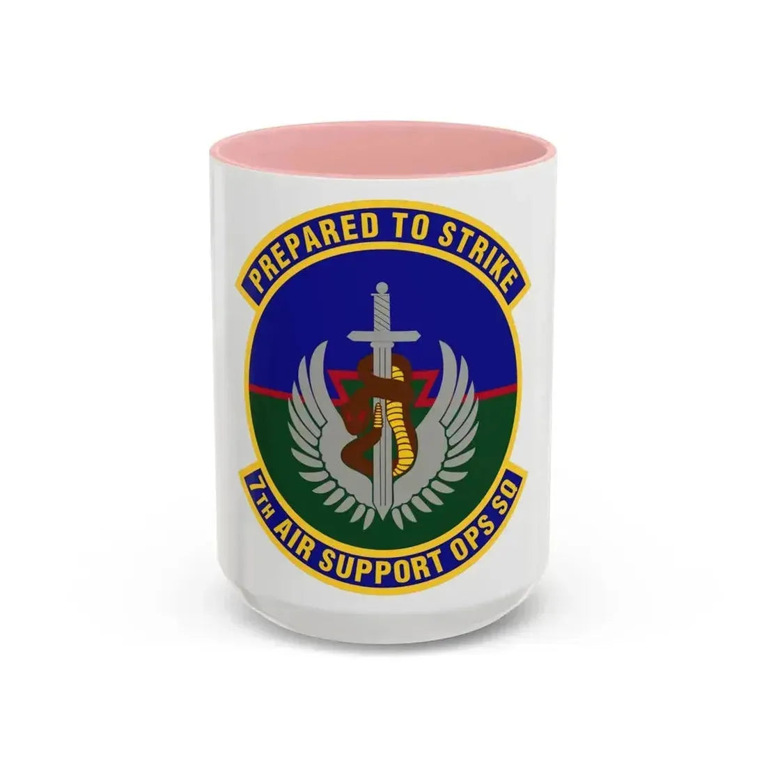 7th Air Support Operations Squadron (U.S. Air Force) Accent Coffee Mug 15oz Pink - Go Mug Yourself