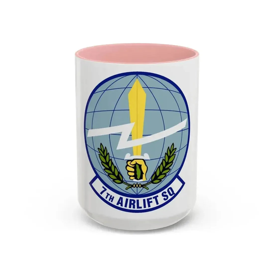 7th Airlift Squadron (U.S. Air Force) Accent Coffee Mug 15oz Pink - Go Mug Yourself