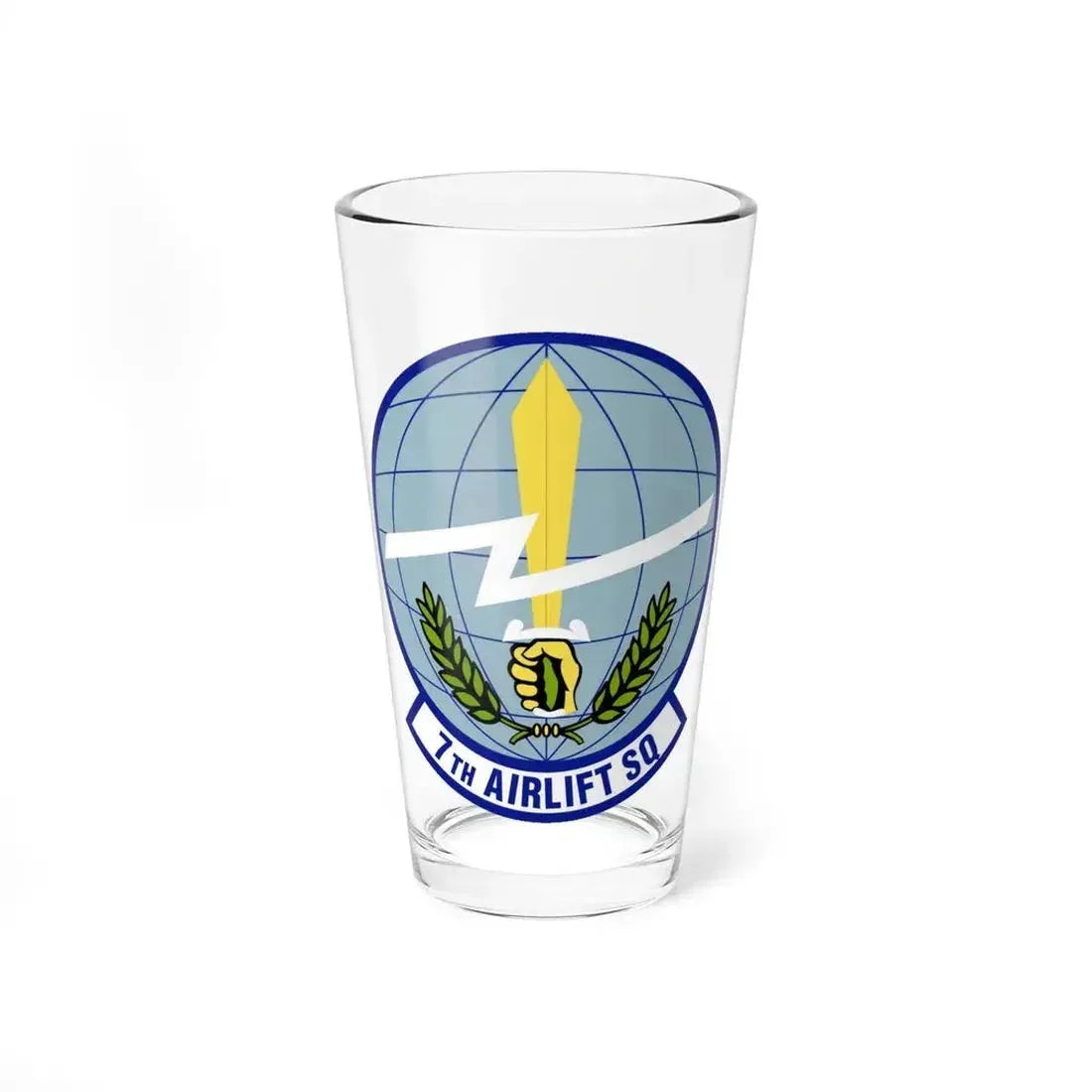 7th Airlift Squadron (U.S. Air Force) Pint Glass 16oz 16oz - Go Mug Yourself