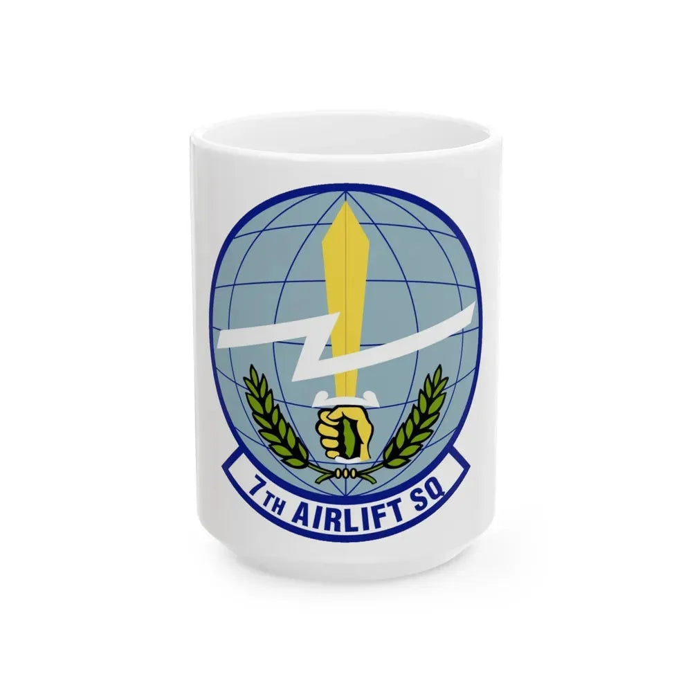 7th Airlift Squadron (U.S. Air Force) White Coffee Mug 15oz - Go Mug Yourself